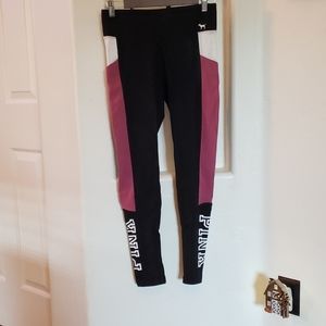 Victorias secret pink leggings with pockets small
